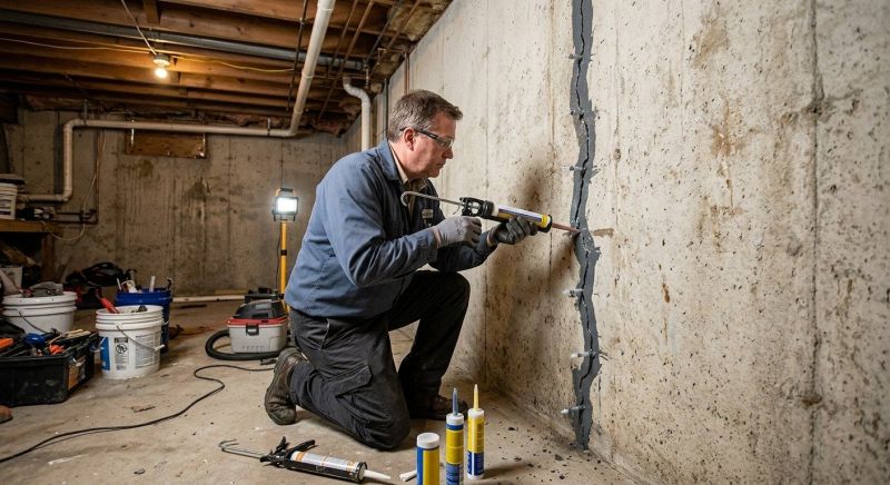 Basement Crack Repair in Hernando County, FL