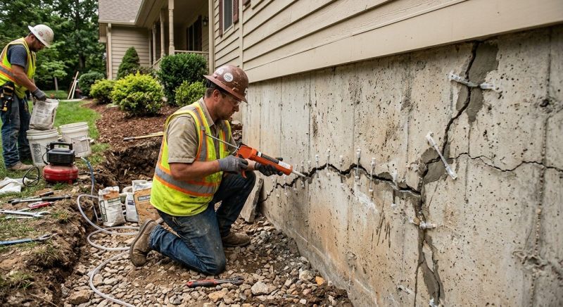 Cracked Foundation Repair in Brooksville, FL