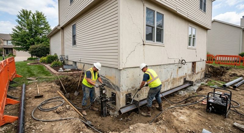 Sinking Foundation Repair in Inverness, FL