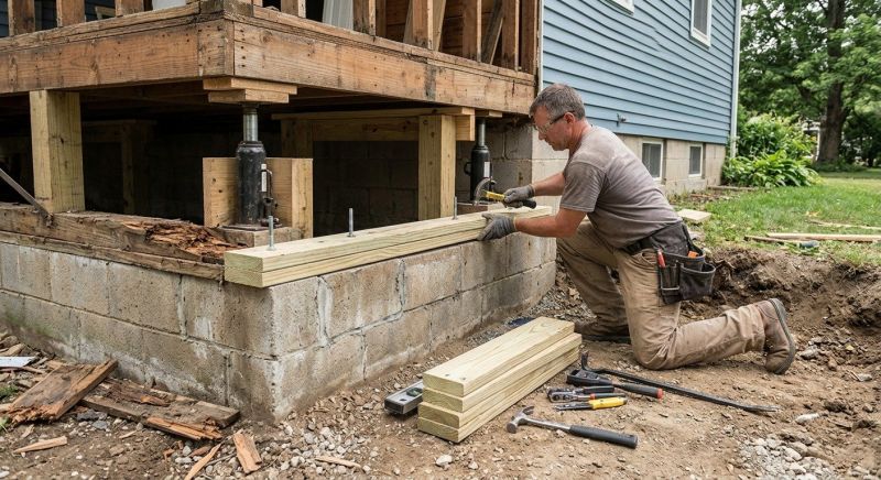 Sinking Foundation Repair in Land O Lakes, FL